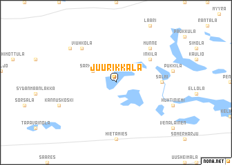 map of Juurikkala