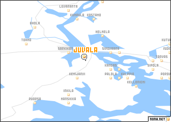 map of Juvälä