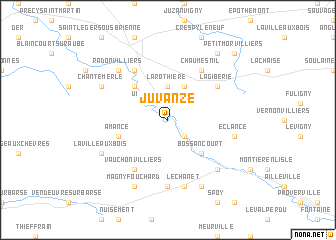 map of Juvanzé