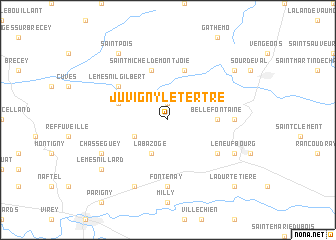map of Juvigny-le-Tertre