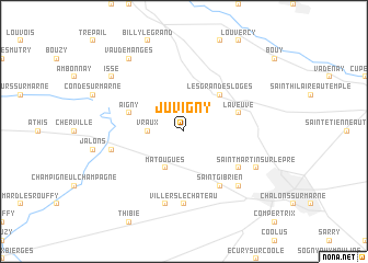 map of Juvigny