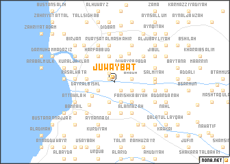 map of Juwaybāt