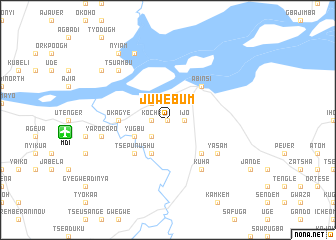 map of Juwe Bum