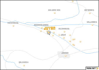 map of Jūyān