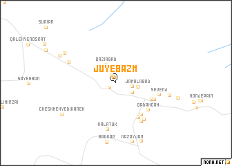 map of Jūy-e Bazm