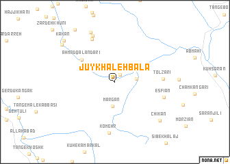 map of Jūy Khaleh Bālā