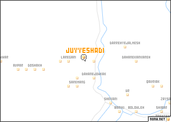 map of Jūy-ye Shādī