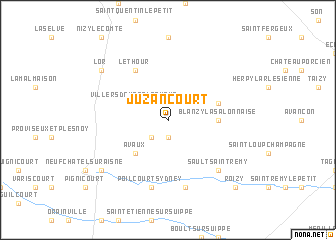 map of Juzancourt