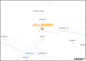 map of Jyllinkoski