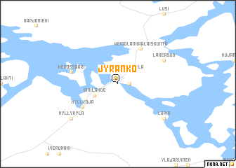 map of Jyränkö