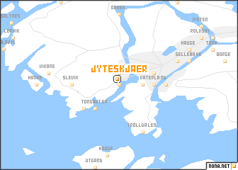 map of Jyteskjær