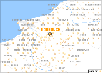 map of Kaaboûch