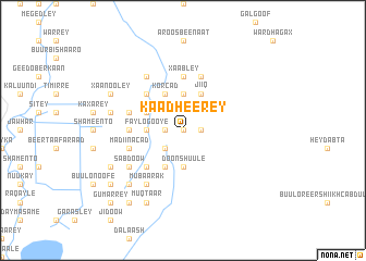 map of Kaadheerey