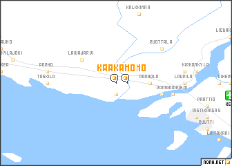 map of Kaakamo