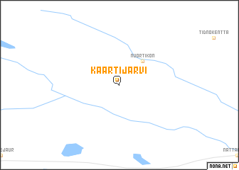 map of Kaartijärvi