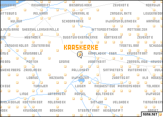 map of Kaaskerke