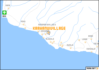 map of Kaawanui Village