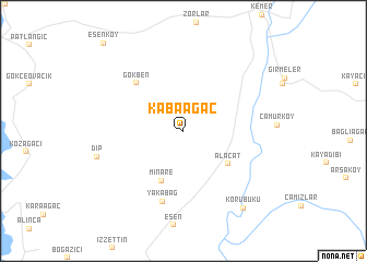 map of Kabaağaç