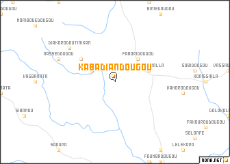 map of Kabadiandougou