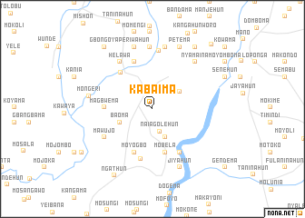 map of Kabaima