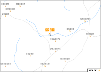 map of Kabai