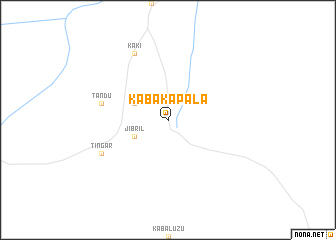 map of Kabakapala
