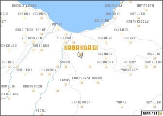 map of Kabakdağı