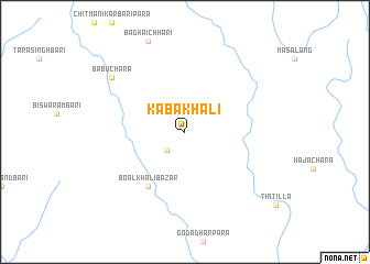 map of Kabākhāli