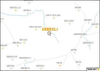 map of Kabaklı