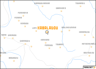 map of Kabaladou