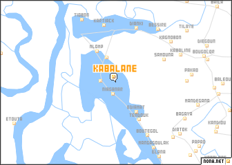 map of Kabalane