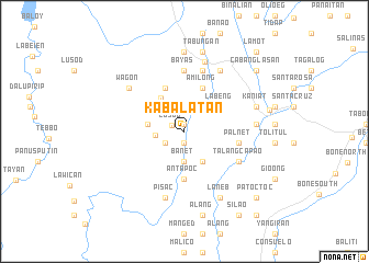 map of Kabalatan