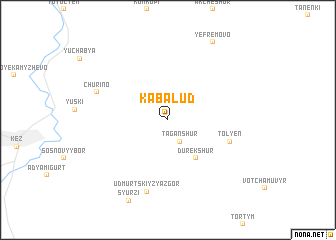 map of Kabalud