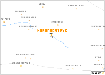 map of Kaban-Bastryk