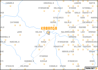 map of Kabanga