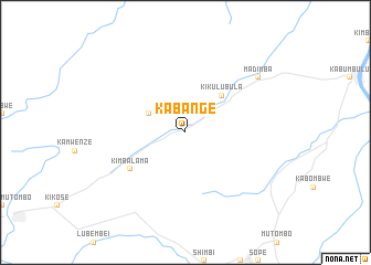 map of Kabange