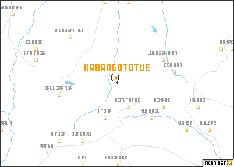 map of Kabango-Totue