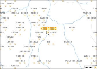 map of Kabango