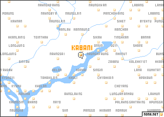 map of Kabani
