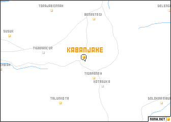 map of Kabanjahe