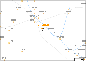map of Kabanje