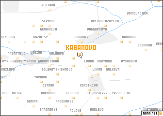 map of Kabanovo