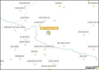 map of Kabanovo