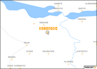 map of Kabanovo