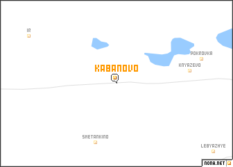 map of Kabanovo