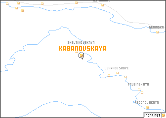 map of Kabanovskaya