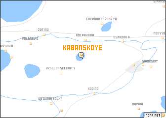 map of Kabanskoye