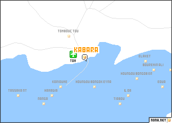 map of Kabara
