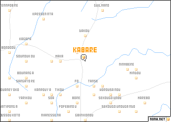 map of Kabaré