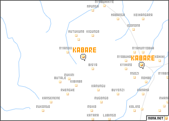 map of Kabare